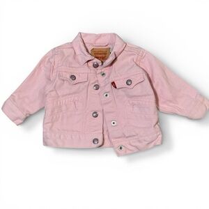 Levi’s Baby Pink Jacket 12m denim button Levi